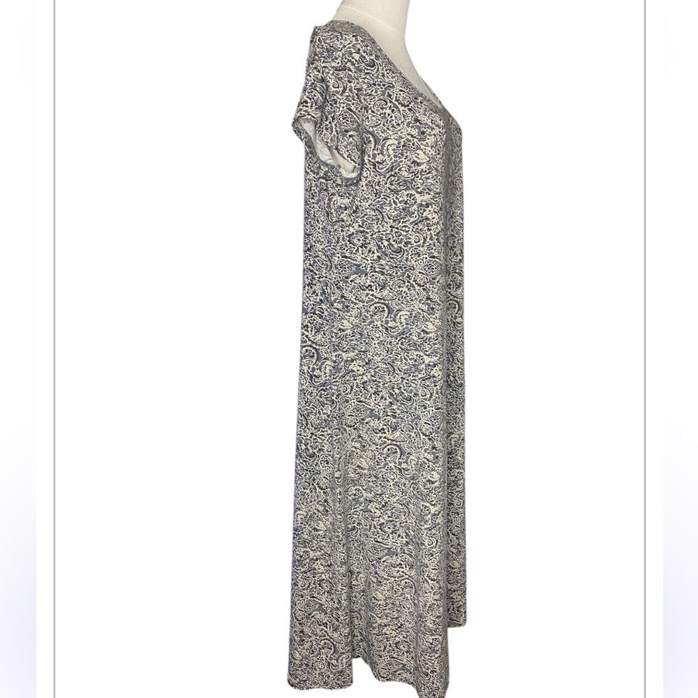 Peruvian Connection L NWOT Cotton
Paisley Maxi Dress T-Shirt
Sleeve Black Gray - Picture 3 of 8